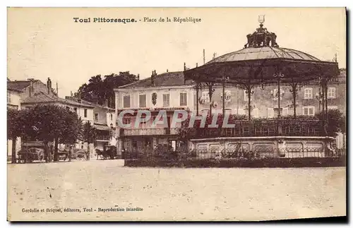 Cartes postales Kiosque Toul Place de la Prefecture