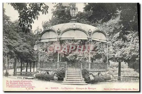 Cartes postales Kiosque de la musique La Pepiniere Nancy