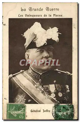 Cartes postales Militaria General Joffre Les Vainqueurs de la Marne