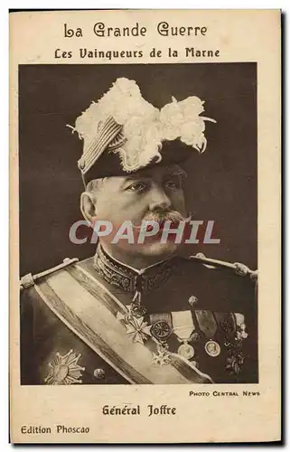 Cartes postales Militaria General Joffre Les Vainqueurs de la Marne