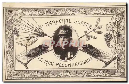 Ansichtskarte AK Militaria Au Marechal Joffre Le Midi reconnaissant