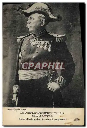 Cartes postales Militaria Le General Joffre Generalissime de l&#39armee francaise