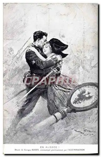 Cartes postales Militaria En Alsace Georges Scott L&#39Illustration