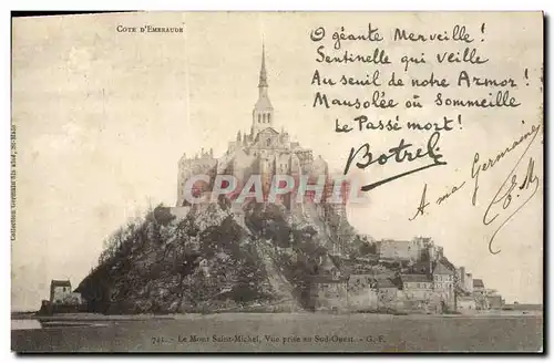 Cartes postales Botrel Mont Saint Michel