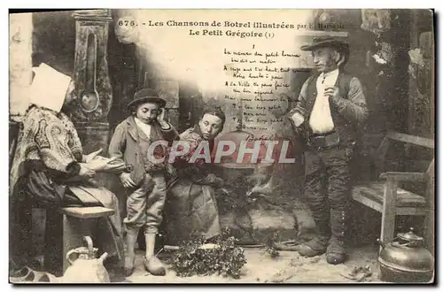 Cartes postales Folklore Les chansons de Botrel illustrees Le Petit Gregoire