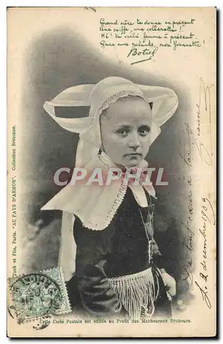 Cartes postales Folklore Botrel Femme