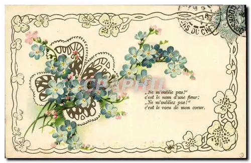 Cartes postales Fantaisie Fleurs