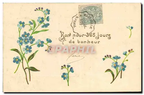 Cartes postales Fantaisie Fleurs