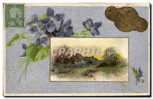 Cartes postales Fantaisie Fleurs