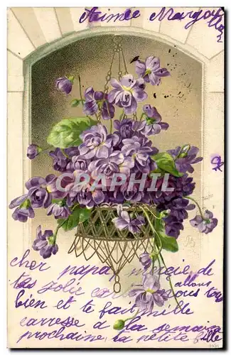 Cartes postales Fantaisie Fleurs