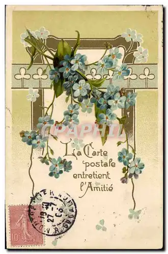 Cartes postales Fantaisie Fleurs