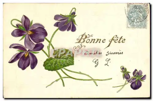 Cartes postales Fantaisie Fleurs