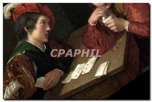Cartes postales Joueurs de cartes Michelangelo da Caravaggio