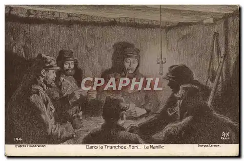 Cartes postales Dans la tranchee La Manille Cartes Militaria