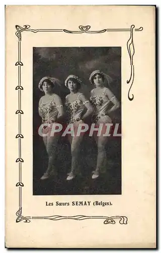 Cartes postales Les soeurs Semay Belges