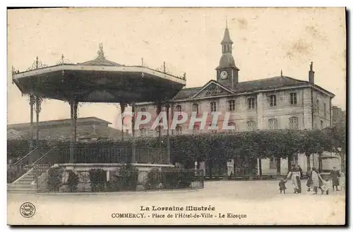 Cartes postales Kiosque Commercy Place de l&#39hotel de ville