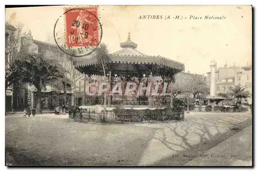 Cartes postales Kiosque Antibes Place Nationale