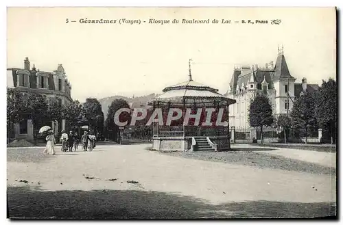 Cartes postales Kiosque du boulevard du Lac Gerardmer