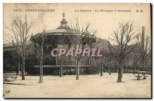 Ansichtskarte AK Kiosque a musique le square Aubervilliers