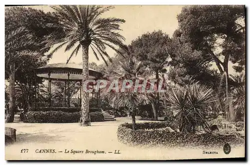 Cartes postales Kiosque Cannes Le square Brougham