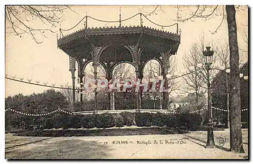 Ansichtskarte AK Kiosque de la Patte d&#39Oie Reims