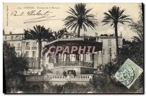 Cartes postales Kiosque de la musique Hyeres