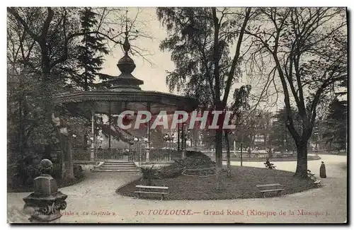 Ansichtskarte AK Kiosque de la musique Grand Rond Toulouse