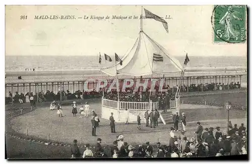 Ansichtskarte AK Kiosque de musique et les Rotondes Malo les Bains