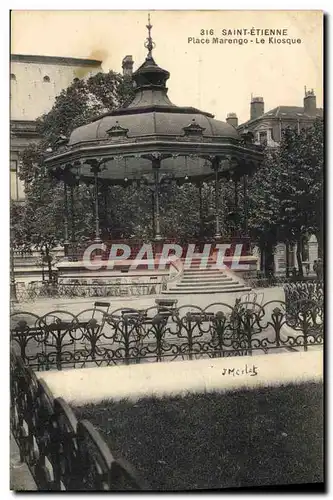 Cartes postales Kiosque Place Marengo Saint Etienne