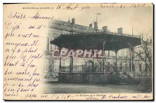 Cartes postales Kiosque de la musique Moulins sur Allier