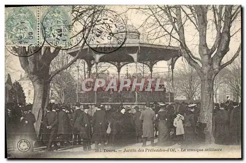 Ansichtskarte AK Kiosque Tours Jardin des Prebendes d&#39Oe La musique militaire