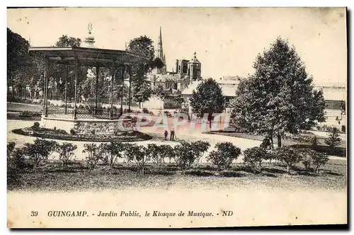 Cartes postales Kiosque de musique Jardin Public Guingamp