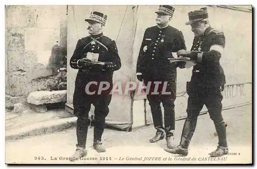 Cartes postales Militaria Le General Joffre et le General de Castelnau