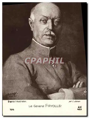 Cartes postales Militaria le general Fayolle