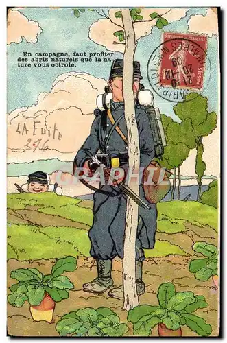 Cartes postales Militaria En campagne