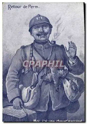 Cartes postales Militaria Retour de Perm