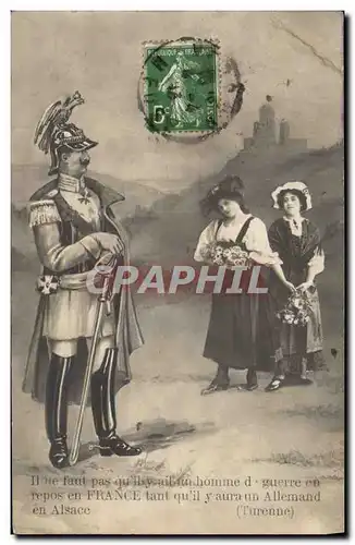 Cartes postales Militaria Enfants Alsace