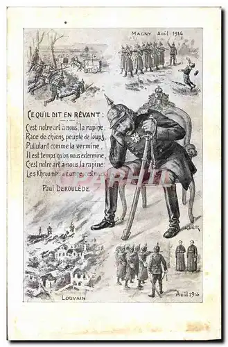 Cartes postales Militaria Paul Deroulede