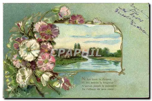 Cartes postales Fantaisie Fleurs