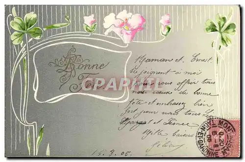 Cartes postales Fantaisie Fleurs