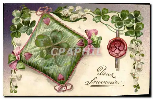 Cartes postales Fantaisie Fleurs Trefle