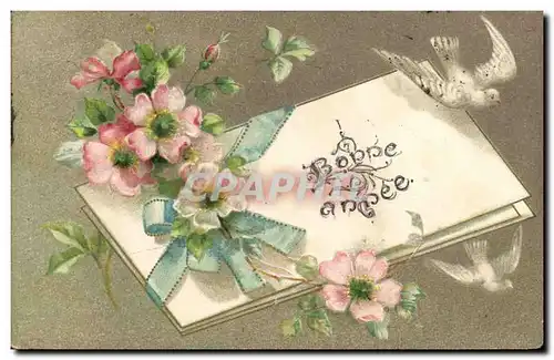 Cartes postales Fantaisie Fleurs Colombes