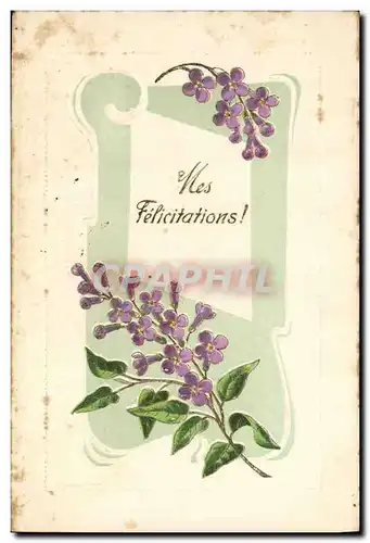 Cartes postales Fantaisie Fleurs