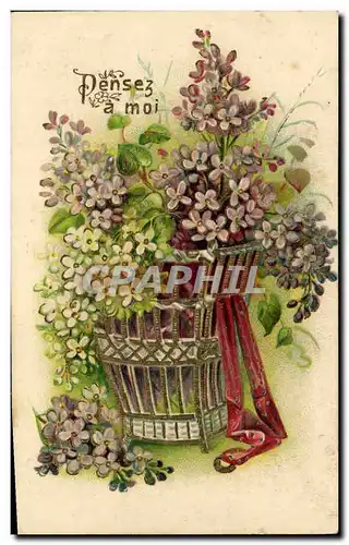 Cartes postales Fantaisie Fleurs