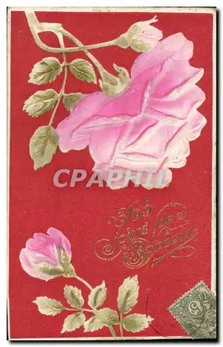 Cartes postales Fantaisie Fleurs