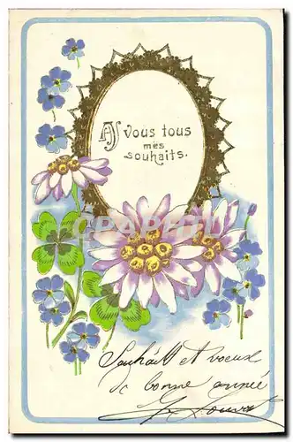 Cartes postales Fantaisie Fleurs