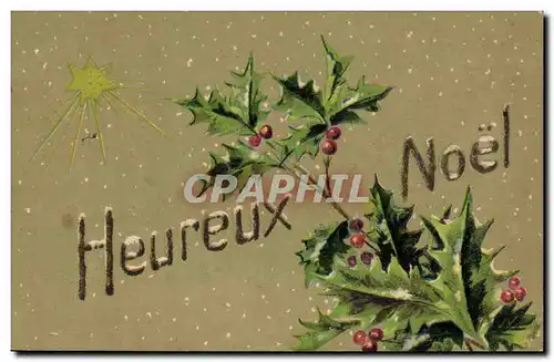 Cartes postales Fantaisie Fleurs Noel