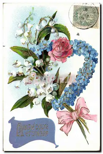 Cartes postales Fantaisie Fleurs