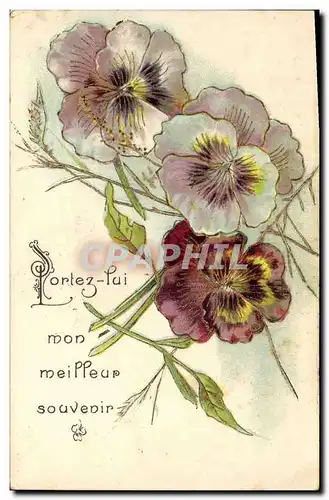 Cartes postales Fantaisie Fleurs