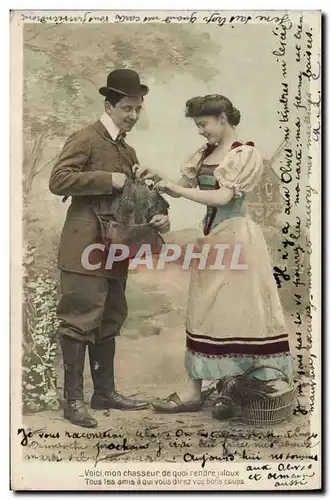 Cartes postales Chasse Femme Chasseur